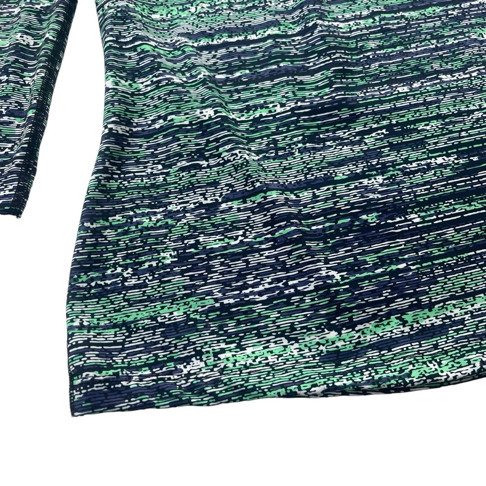 Nike Pro Dri-FIT Women M Green Blue Space Dye Half Zip Pullover 849315-387 Sport - Picture 7 of 16